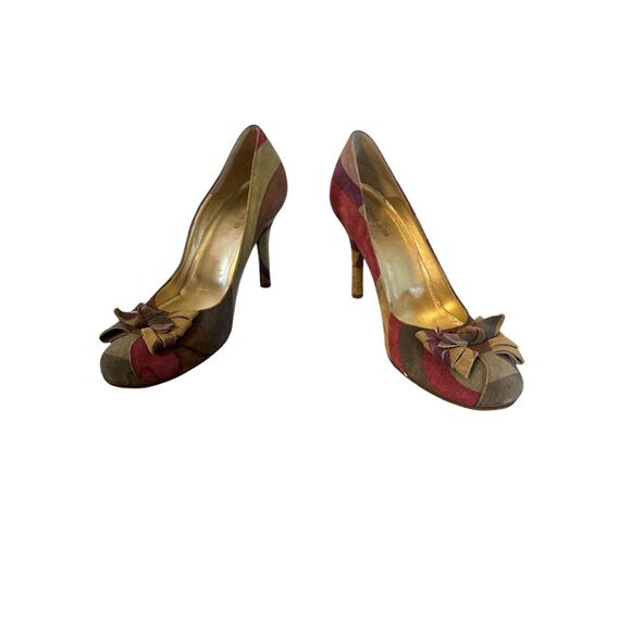 Etro Suede STILETTO HEELS Pumps SZ 9.5 (40) ITALY - Picture 2 of 5